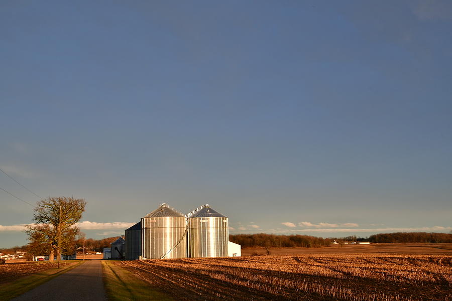 Grain Bin Duo Photograph By Lamar Ratliff   Pixels