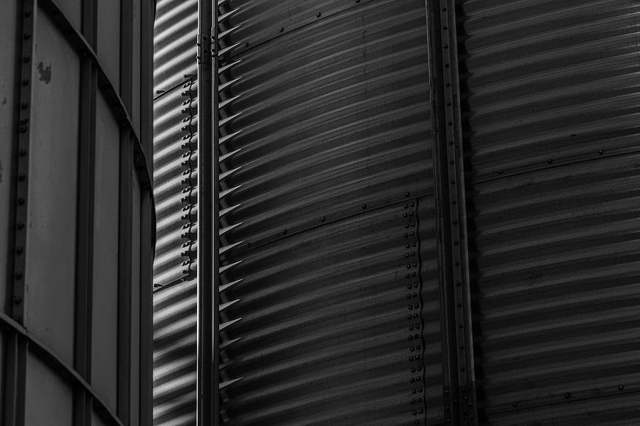 Grain Elevator in Shadows No. 1 Photograph by Bruce Davis