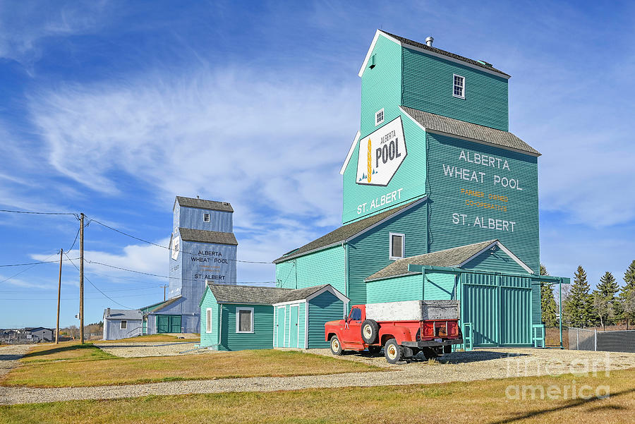 Grain Elevator, St. Albert, Alberta, Canada Photograph by Michael Wheatley
