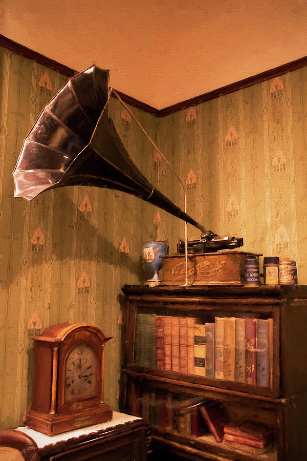 Phonograph - Thomas Edison Invention Photograph by Peggy Collins