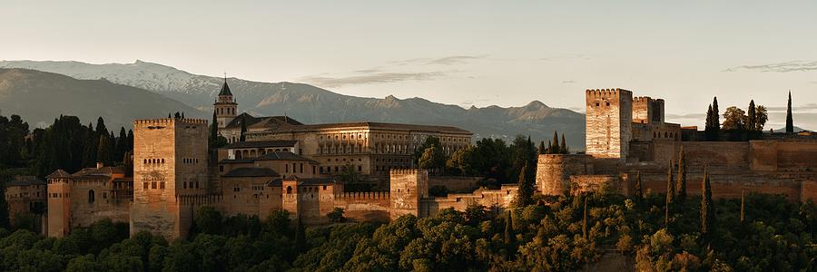 Granada Alhambra panoramic view Photograph by Songquan Deng