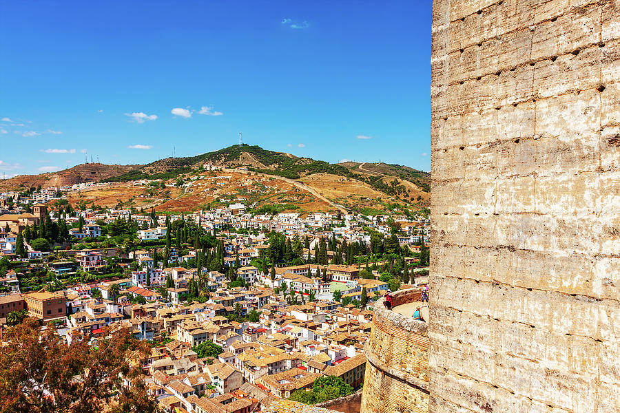 Granada cityscape from Alhambra Tower Photograph by Tatiana Travelways