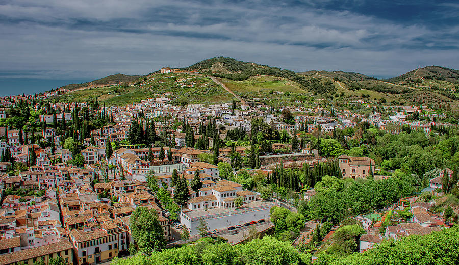 Granada, Spain...As Viewed From The Alhambra Photograph by Marcy Wielfaert