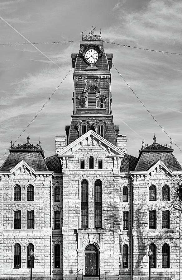Granbury Texas Black and White Photograph by JC Findley