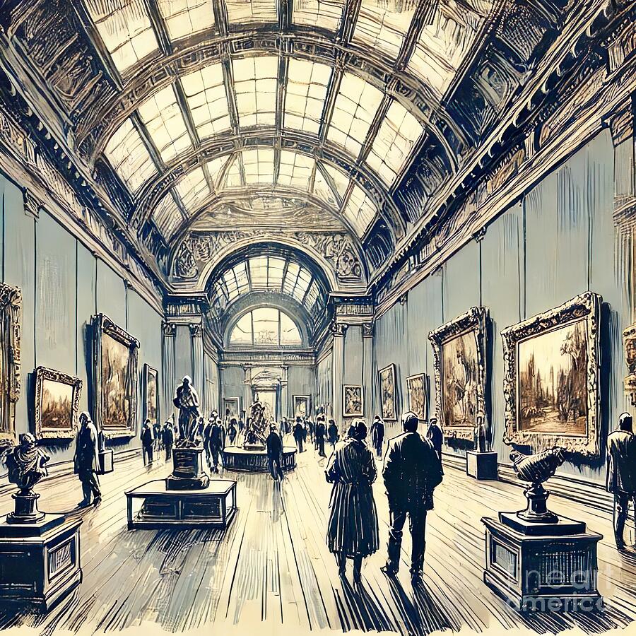 Grand Art Gallery Digital Art by Retro Movie Posters Fine Art America