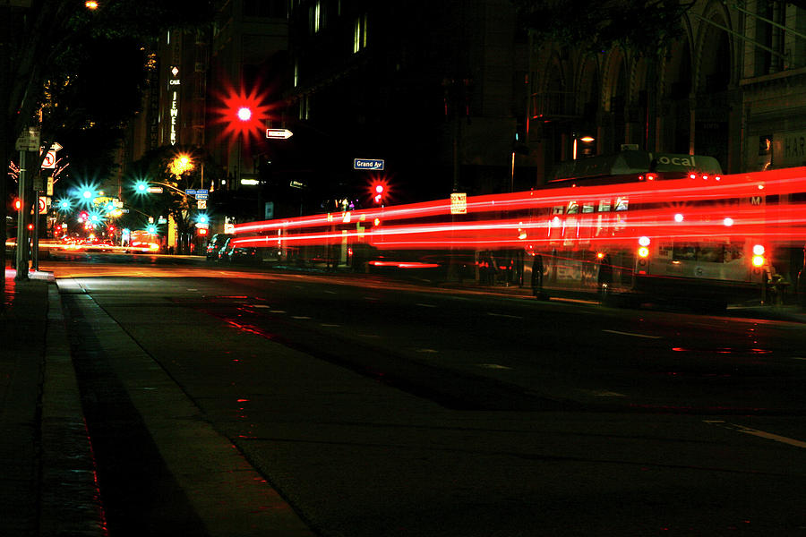 Grand Ave Los Angeles-Photo by Dustin Woods Photograph by Dustin Woods ...