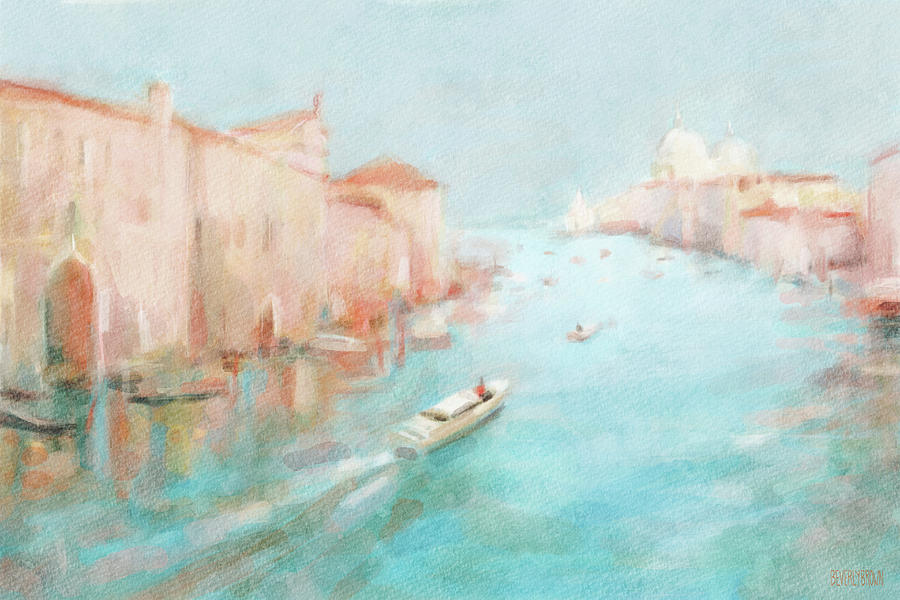 Grand Canal Afternoon Venice Painting by Beverly Brown