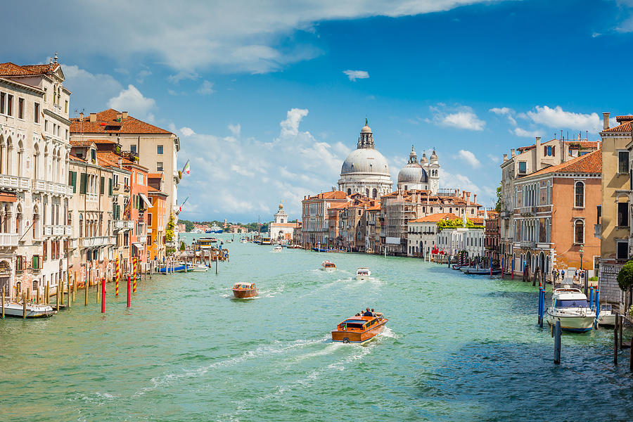 Grand Canal on a sunny summer day, Venice, Italy Photograph by Kirill Rudenko