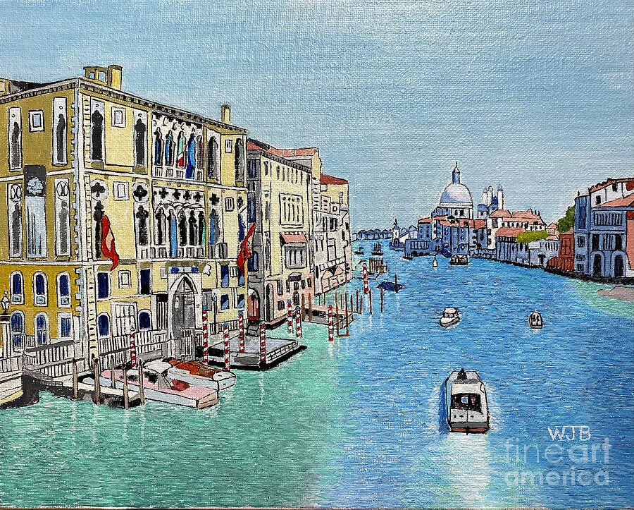 Grand Canal Venice Italy Painting by William Bowers
