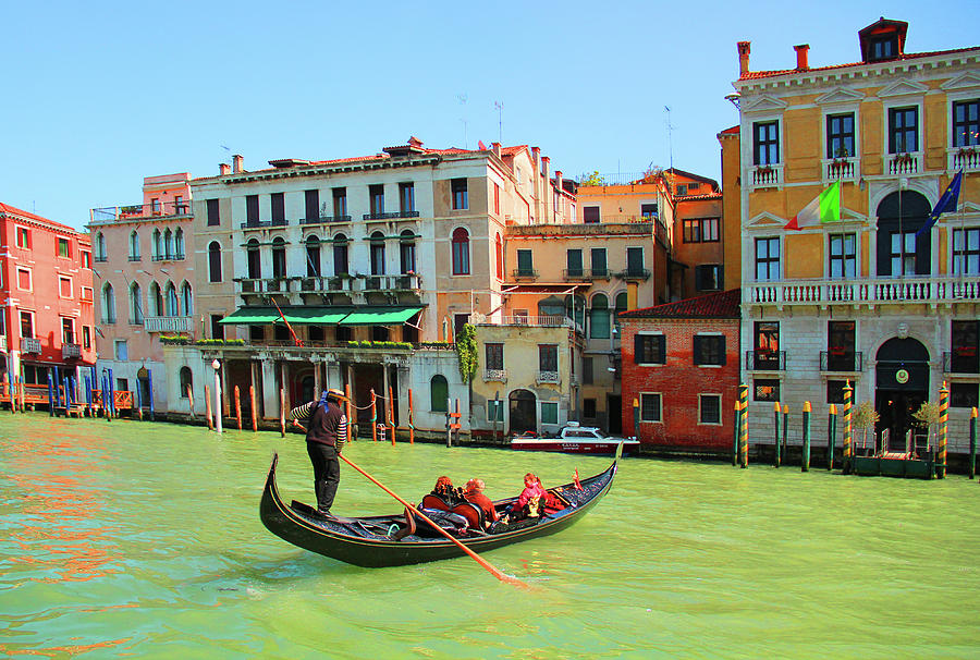 Grand Canal, Venice Digital Art by Karol Blumenthal