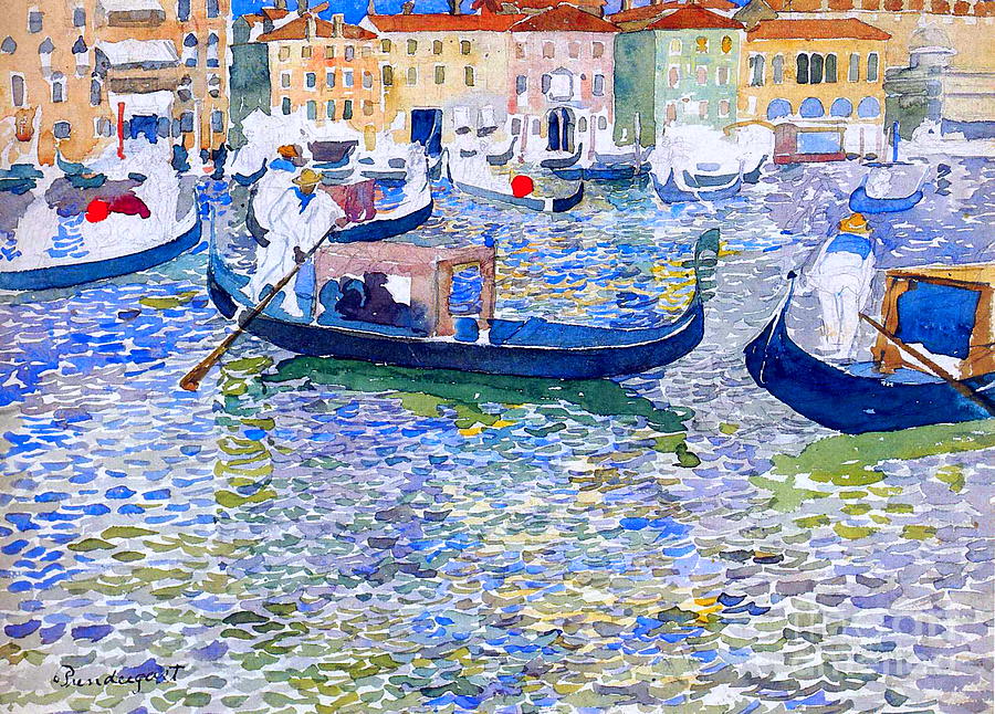 Grand Canal, Venice Painting by Maurice Prendergast