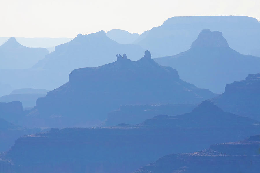 Grand Canyon Blue Silhouettes #2 Photograph