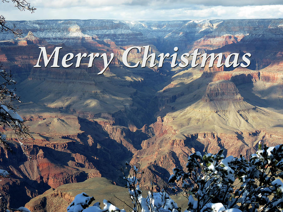 Grand Canyon Christmas Card Photograph by Laurel Powell