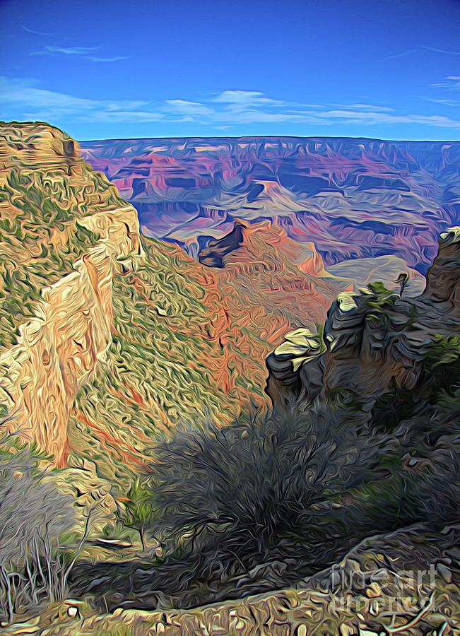 Grand Canyon National Park Photograph - Grand Canyon Creative Artistic I by Chuck Kuhn