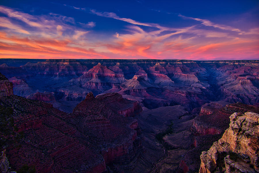 Grand Canyon Dusk #3 Photograph by Stuart Litoff