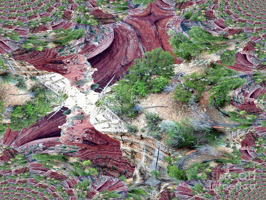 Grand Canyon Fractal -2 Digital Art by Charles Robinson