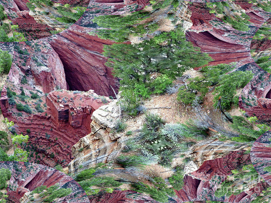 Grand Canyon Fractal Digital Art by Charles Robinson