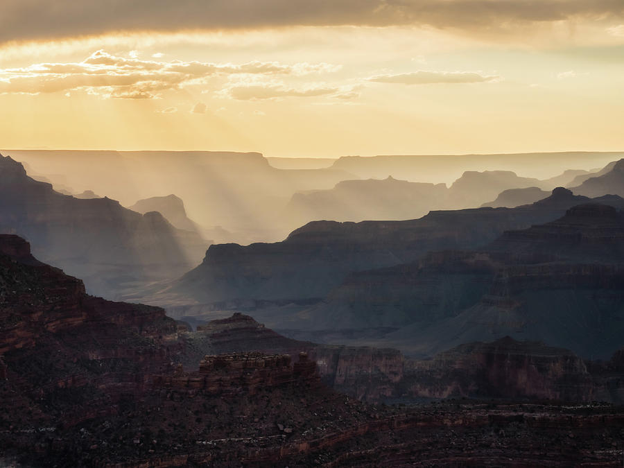 Grand Canyon Holy Light Photograph by Jessica Yurinko