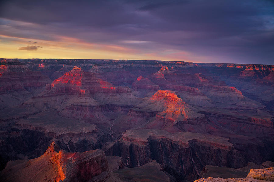 Grand Canyon Last Light Photograph by Andrew Soundarajan
