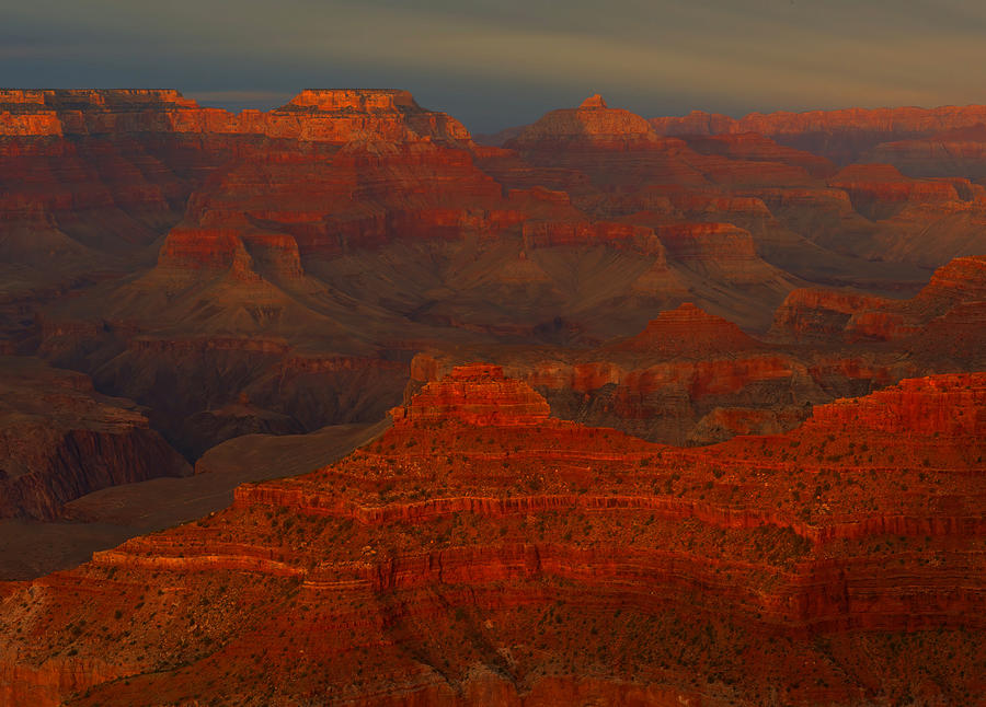 Grand Canyon Late Day Light Photograph by Stephen Vecchiotti
