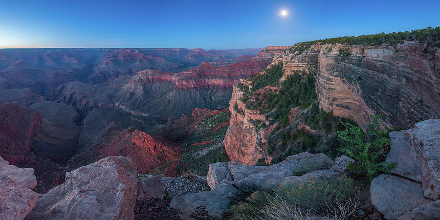 Grand Canyon Moon Photograph by White Mountain Images