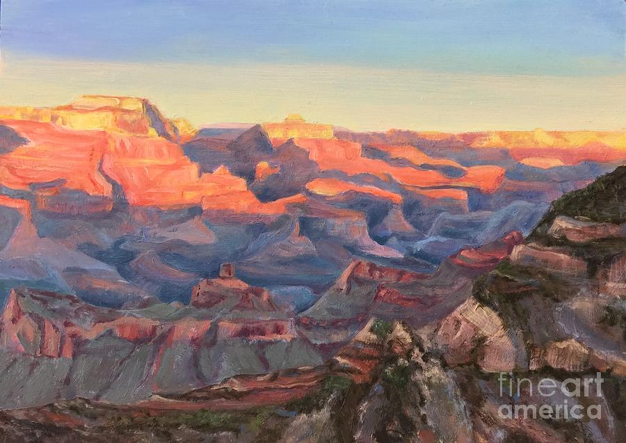 Grand Canyon Morning  Painting by Celeste Drewien