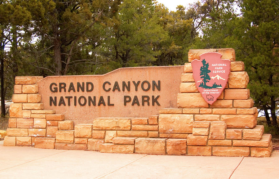 Grand Canyon National Park Entrance Photograph by Bob Pardue