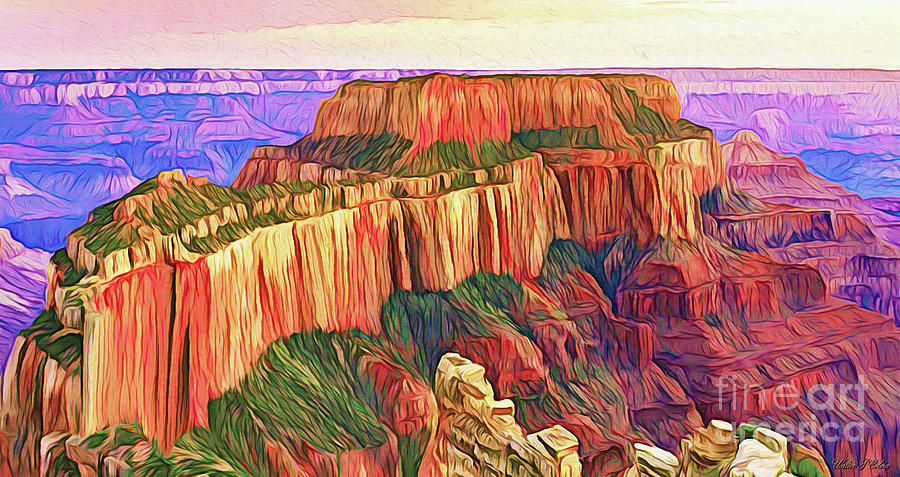 Grand Canyon national park Digital Art by Walter Colvin