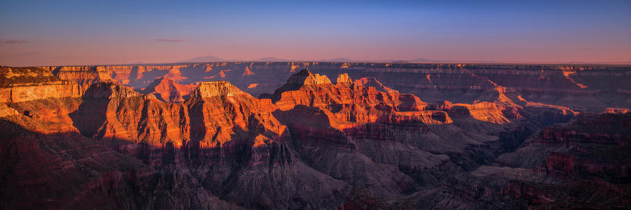 Grand Canyon National Park Photograph - Grand Canyon North Rim Golden Hour by Mikes Nature