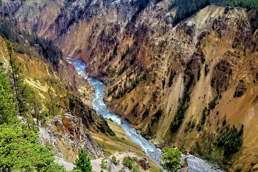 Grand Canyon of the Yellowstone 2 Photograph by Donna Kennedy