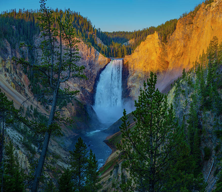 Grand Canyon of the Yellowstone Waterfall Photograph by Greg Mikolai ...