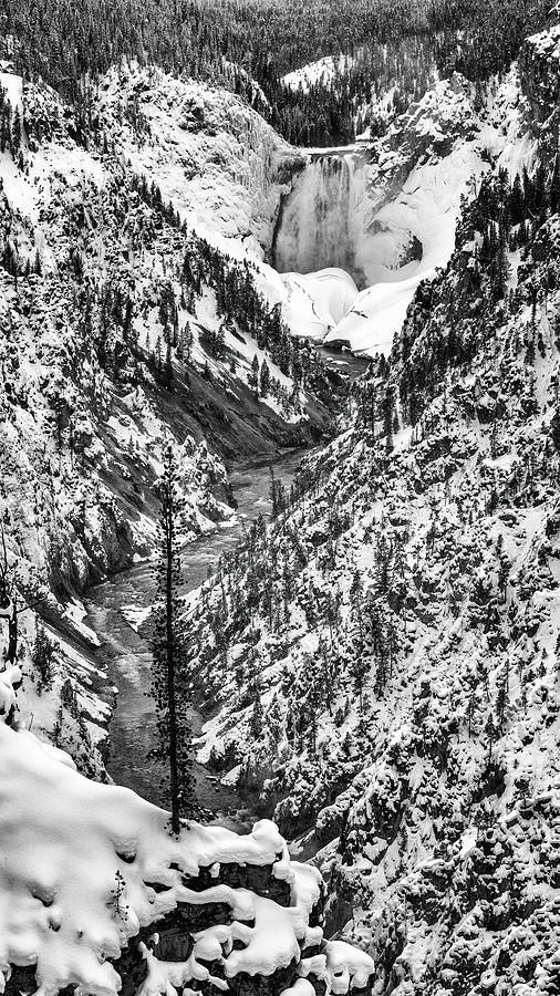 Yellowstone National Park Photograph - Grand Canyon of the Yellowstone - Winter by Stephen Stookey