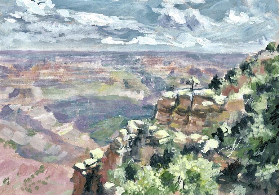 Grand Canyon Painting Painting by Masha Batkova