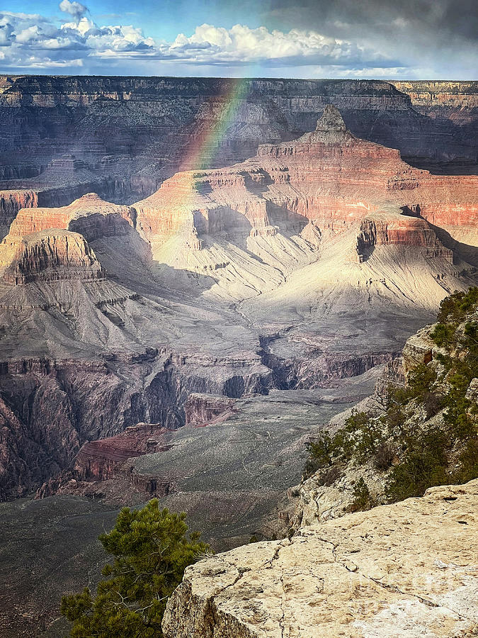 Grand Canyon Rainbow Photograph by Karen Adams