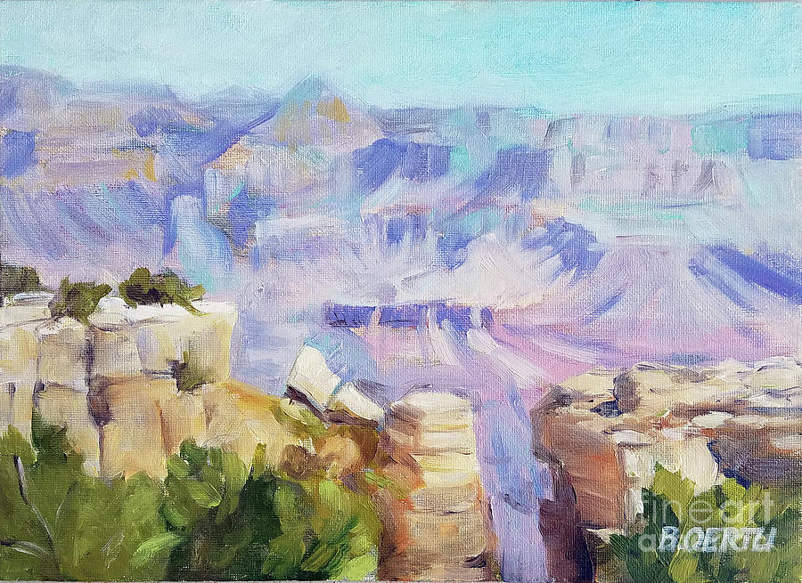 Grand Canyon South Rim 1 Painting by Barbara Oertli