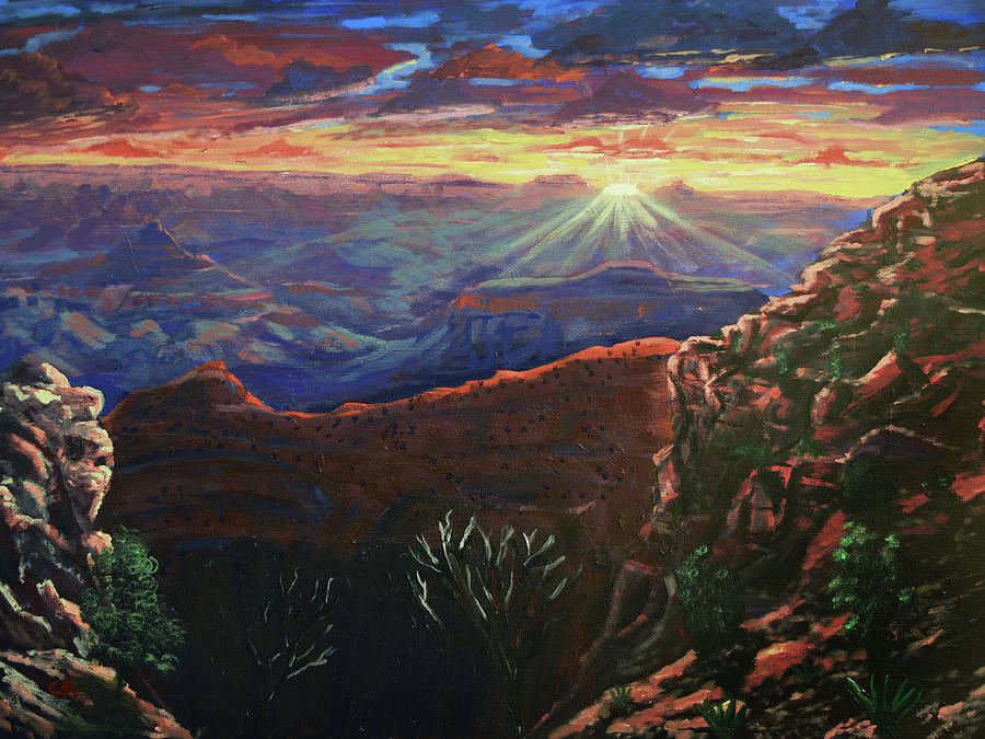 Grand Canyon Sunrise Painting by Chance Kafka