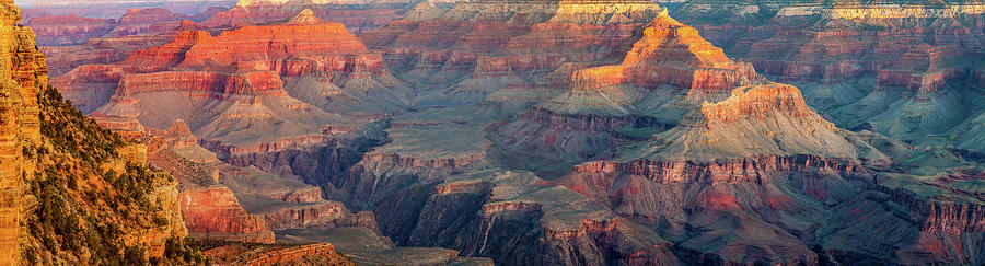 Grand Canyon National Park Photograph - Grand Canyon Sunrise Panorama by Pierre Leclerc Photography