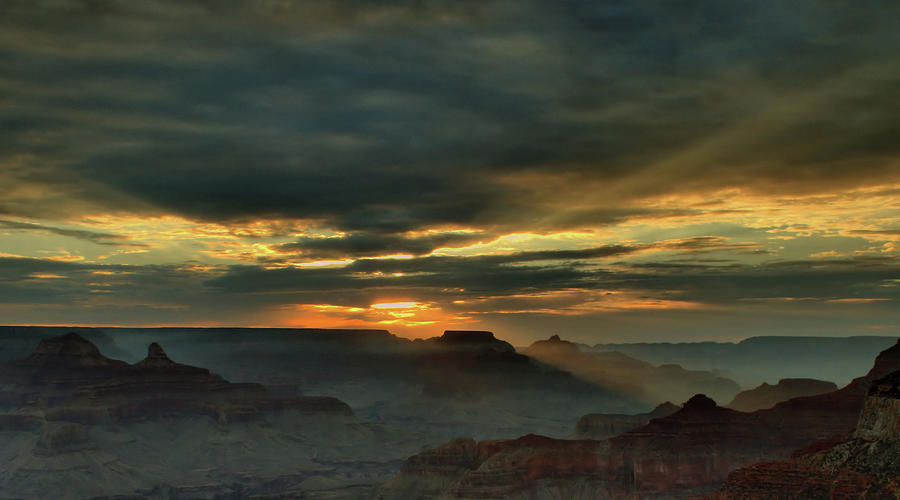 Grand Canyon Sunset 5 Photograph by Stephen Vecchiotti