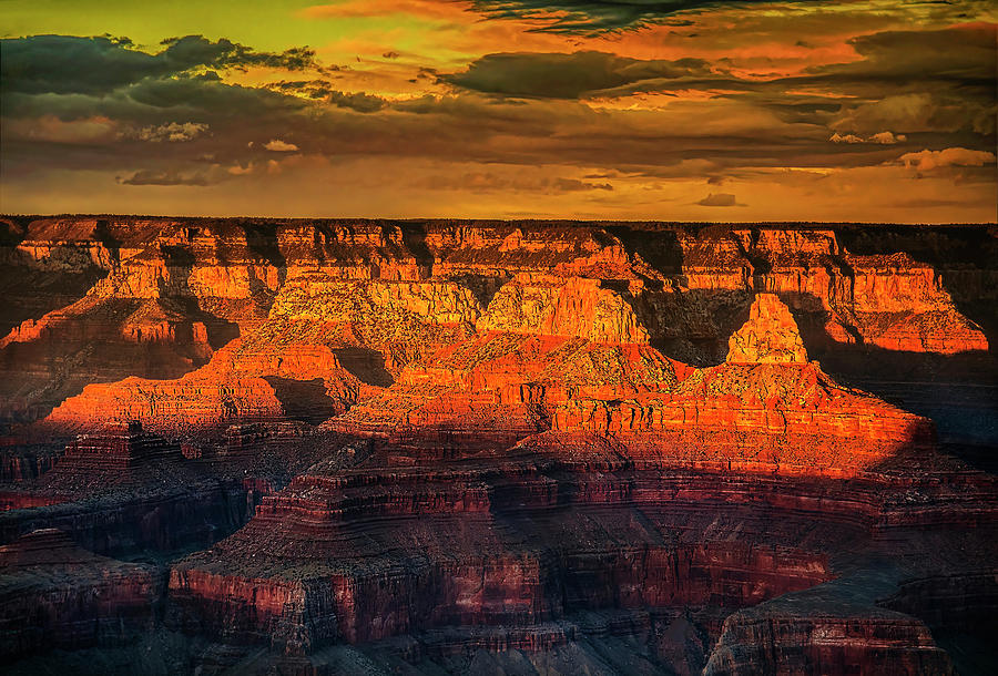 Grand Canyon Sunset Photograph by Gordon Ripley
