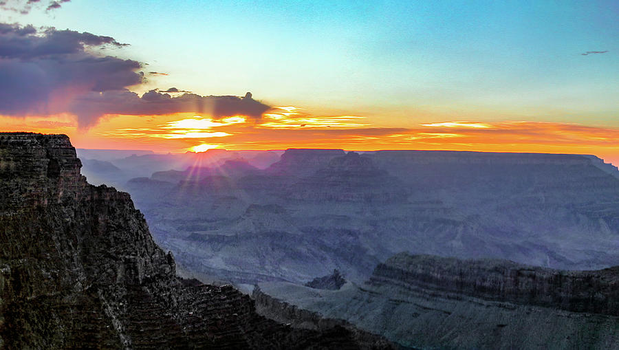 Grand Canyon Sunset Panorama 14 Photograph by Dan Carmichael