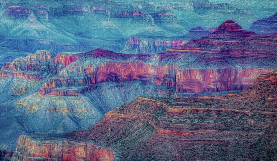 Grand Canyon Textures Photograph by Kevin Lane