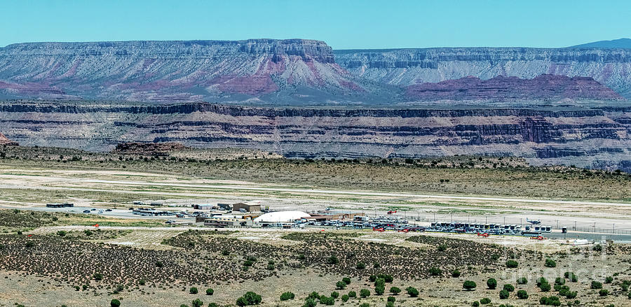 Grand Canyon West Airport Aerial View Photograph by David Oppenheimer