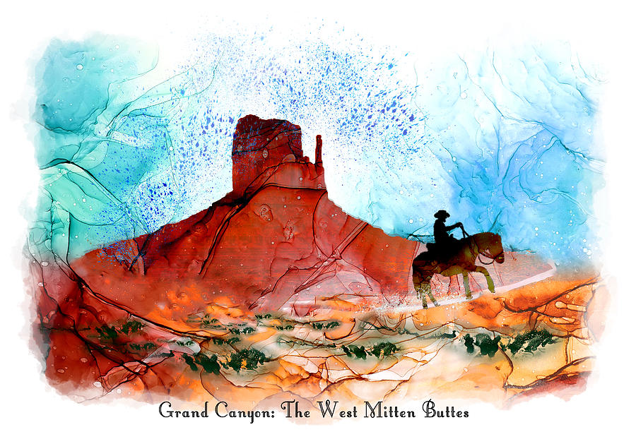 Grand Canyon West Mitten Buttes Painting by Miki De Goodaboom