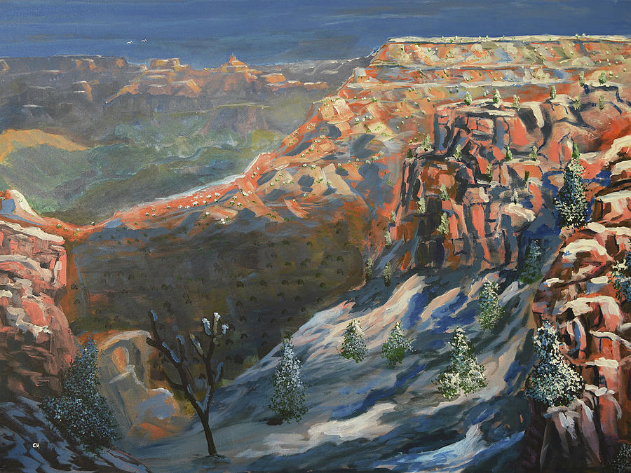 Grand Canyon Winter Painting by Chance Kafka