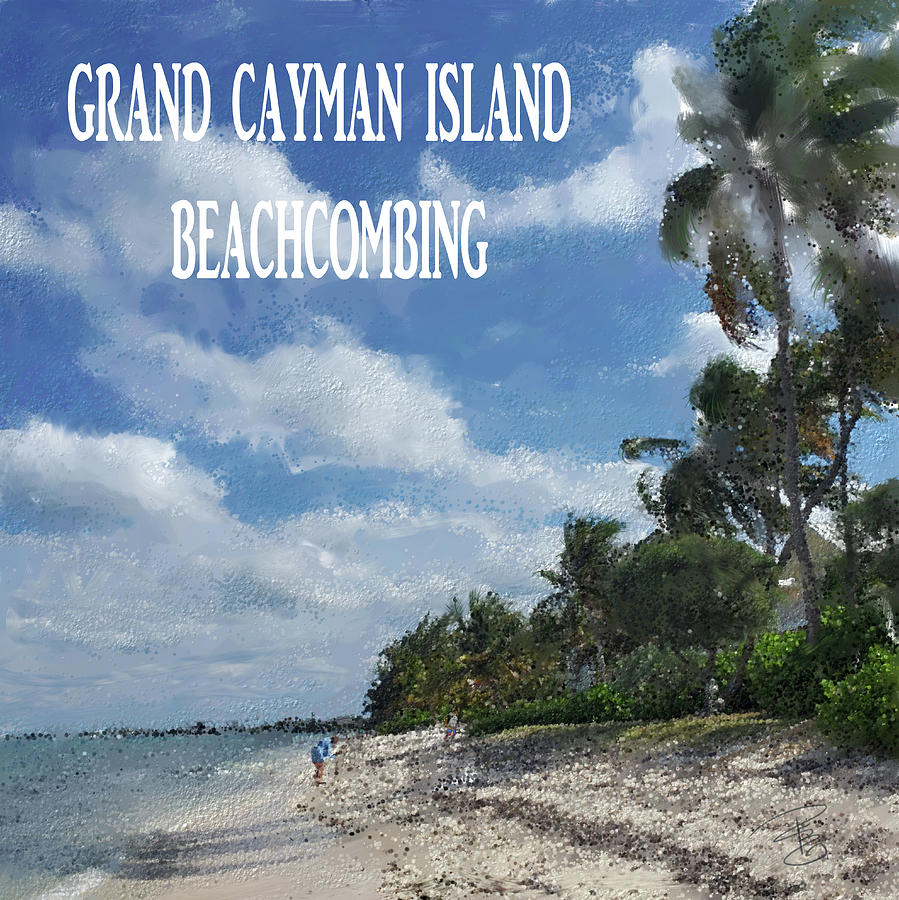 Grand Cayman poster Digital Art by Debra Baldwin