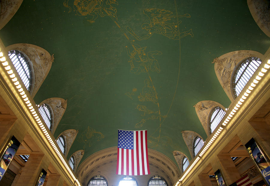 Grand Central Station ceiling, New York City Photograph by Hisham Ibrahim