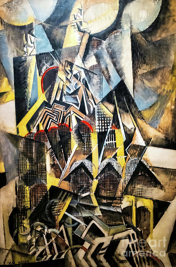 Grand Central Terminal by Max Weber 1915 Painting by Max Weber