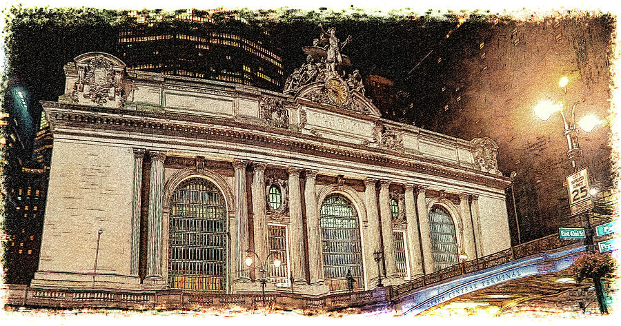 Grand Central Terminal Sketch Photograph