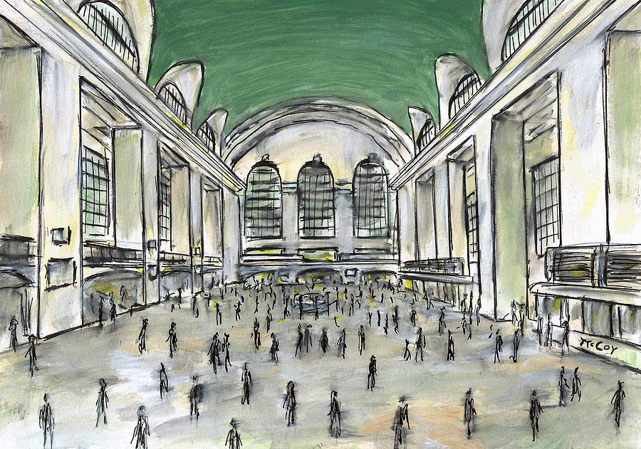 Grand Central Train Station, New York Painting by K McCoy