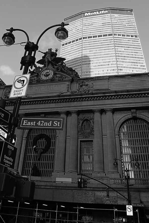 Grand central with the Lamppost NY Photograph by Habib Ayat